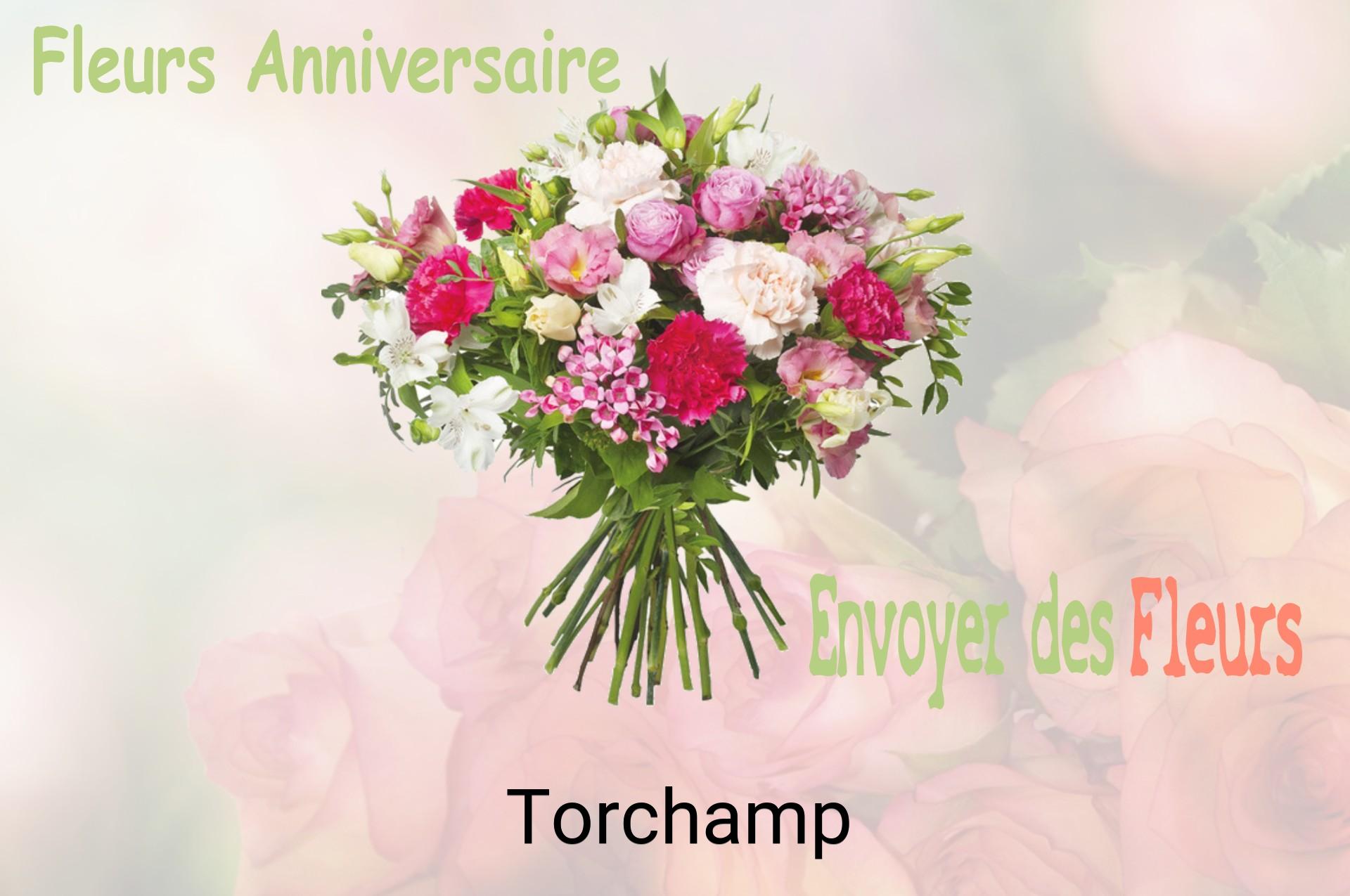 Bouquet de fleurs d’anniversaire livré à Torchamp